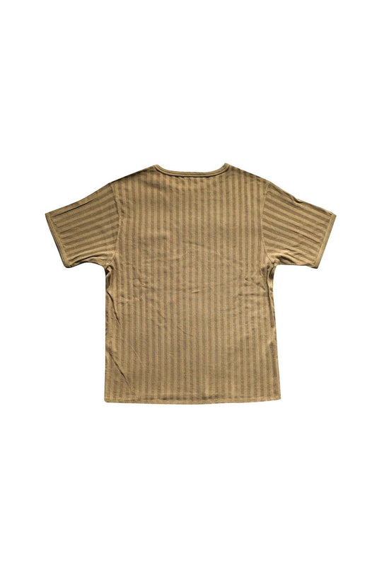 OLD JOE - DROP NEEDLE RIBBED TEE - SAHARA