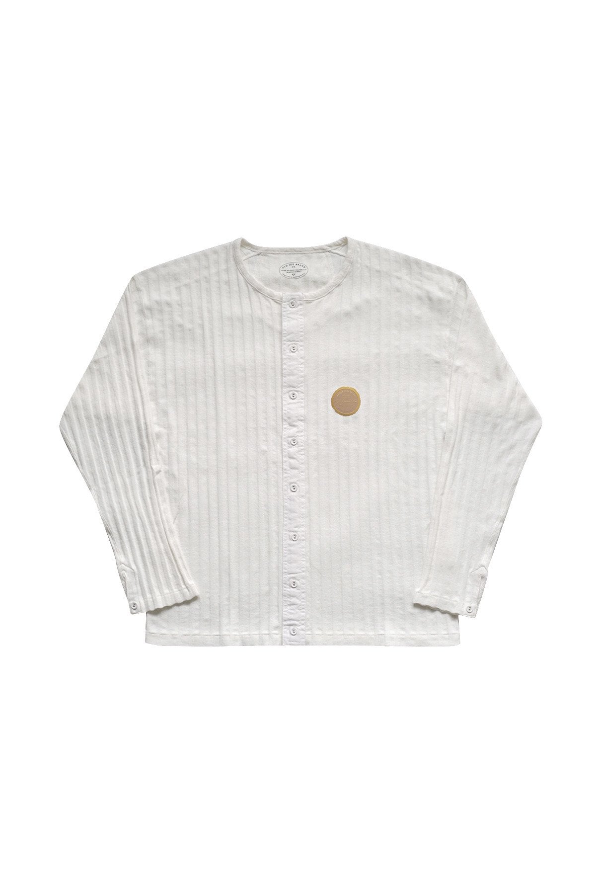 OLD JOE - DROP NEEDLE RIBBED UNDER SHIRTS - RAW WHITE