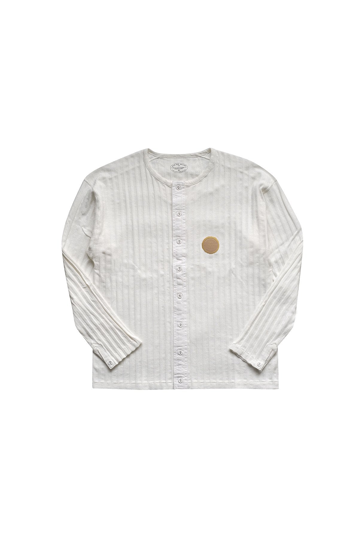 OLD JOE - DROP NEEDLE RIBBED UNDER SHIRTS - RAW WHITE