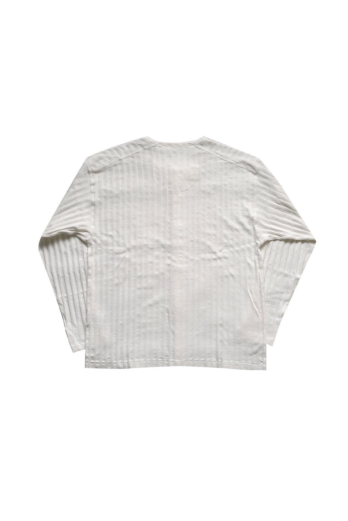 OLD JOE - DROP NEEDLE RIBBED UNDER SHIRTS - RAW WHITE