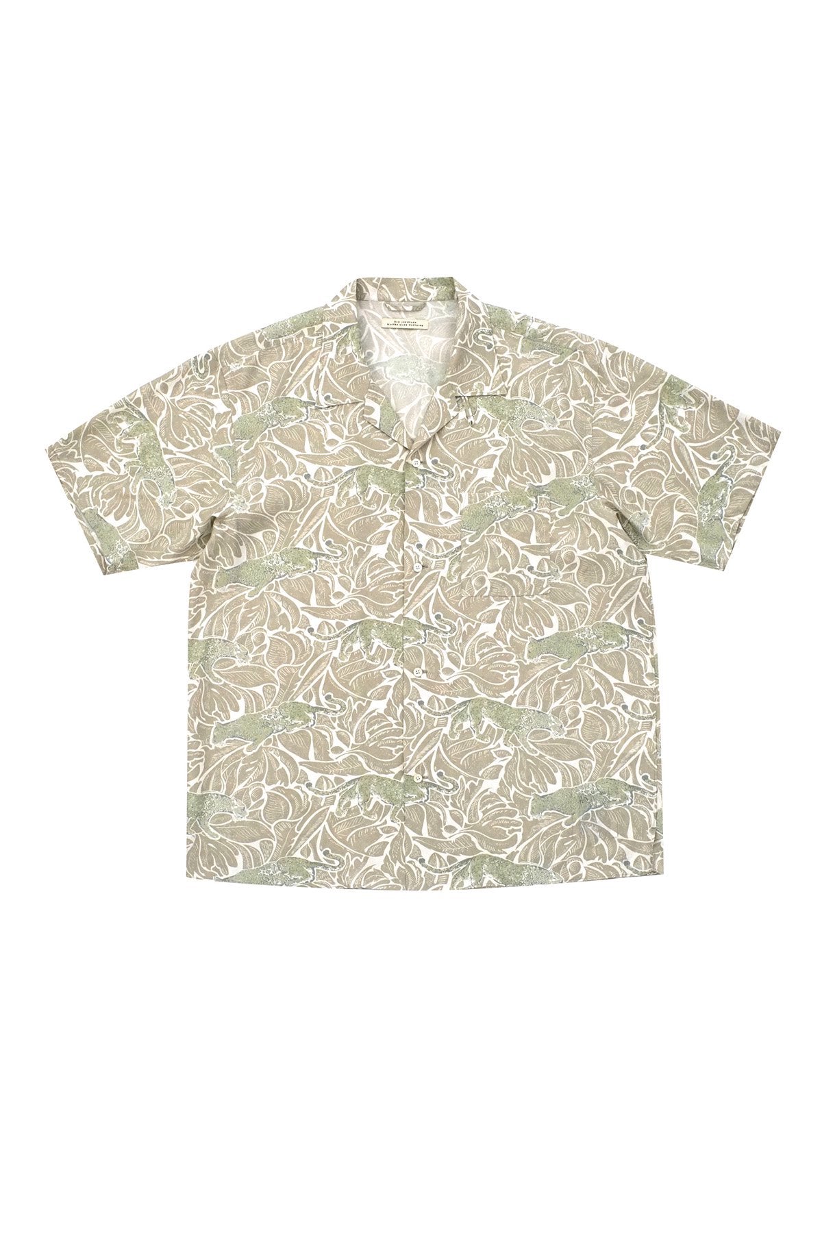 OLD JOE - ORIGINAL PRINTED OPEN COLLAR SHIRTS(SHORT SLEEVE) - PANTHER FOG