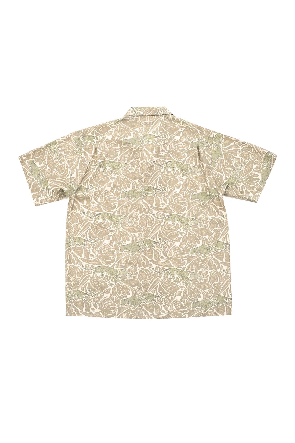 OLD JOE - ORIGINAL PRINTED OPEN COLLAR SHIRTS(SHORT SLEEVE) - PANTHER FOG