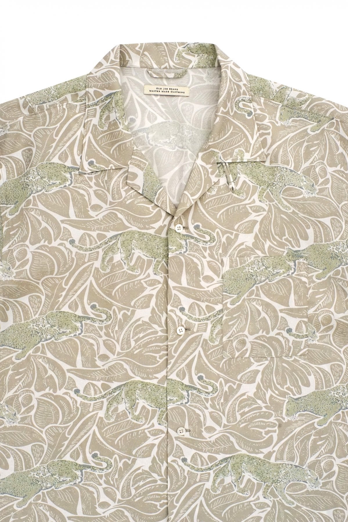 OLD JOE - ORIGINAL PRINTED OPEN COLLAR SHIRTS(SHORT SLEEVE) - PANTHER FOG