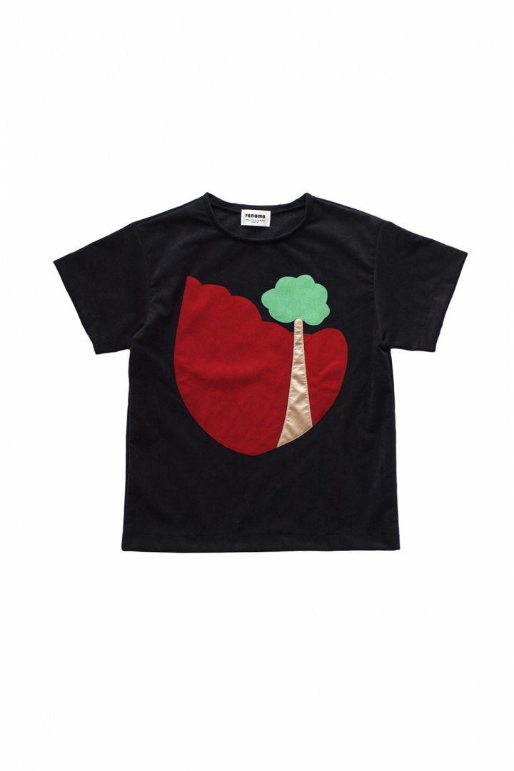 RENOMA - PATCH WORK T-SHIRT - BLACK - 0