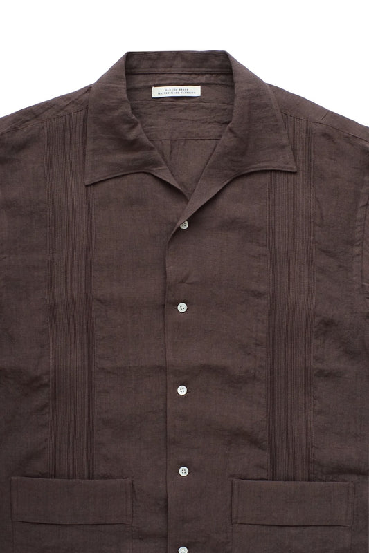 OLD JOE - HAVANA SHIRTS (short sleeve) - CHOCOLATE