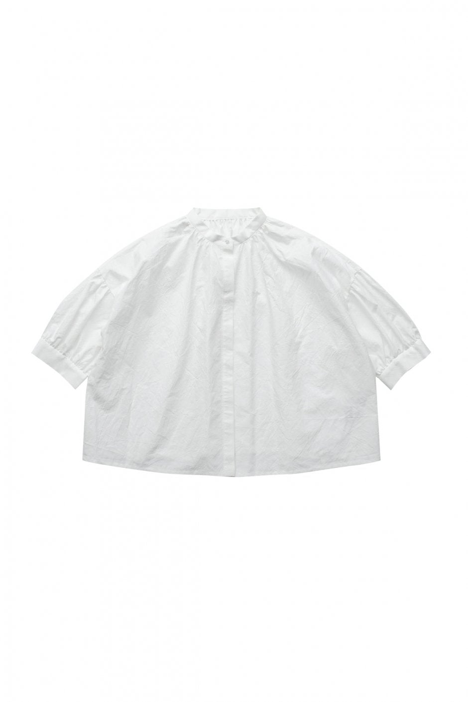 humoresque - GATHER SHORT SLEEVE - WHITE