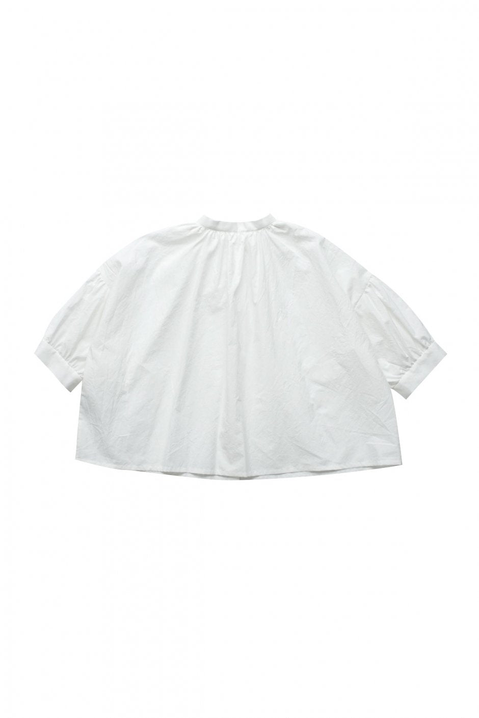 humoresque - GATHER SHORT SLEEVE - WHITE