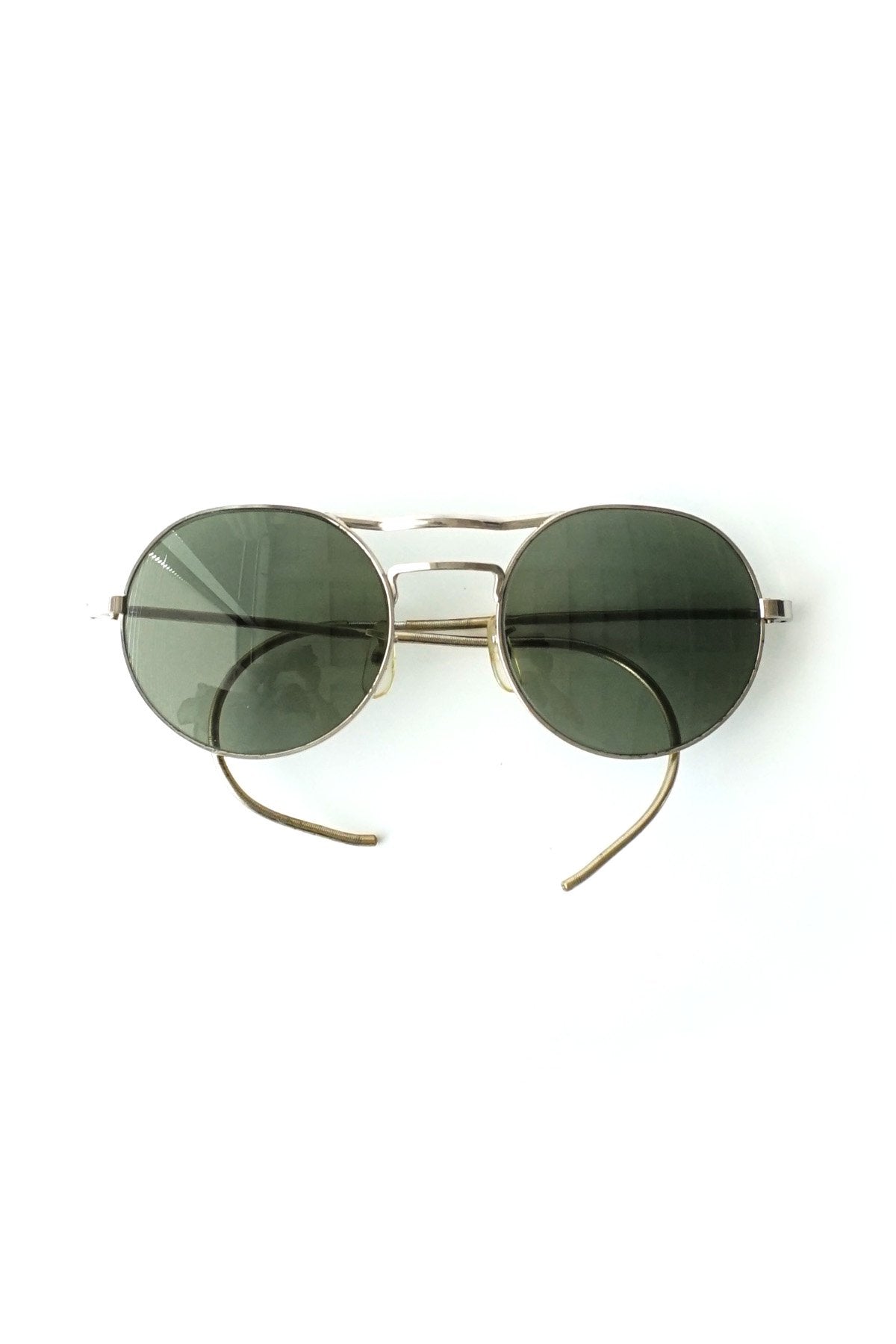 1940s BRITISH AMERICAN OPTICAL WW2 ROYAL AIR FORCE ROUND AVIATOR SUNGLASS  - OPT-331