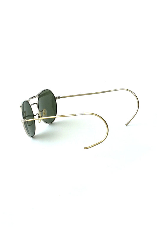 1940s BRITISH AMERICAN OPTICAL WW2 ROYAL AIR FORCE ROUND AVIATOR SUNGLASS  - OPT-331