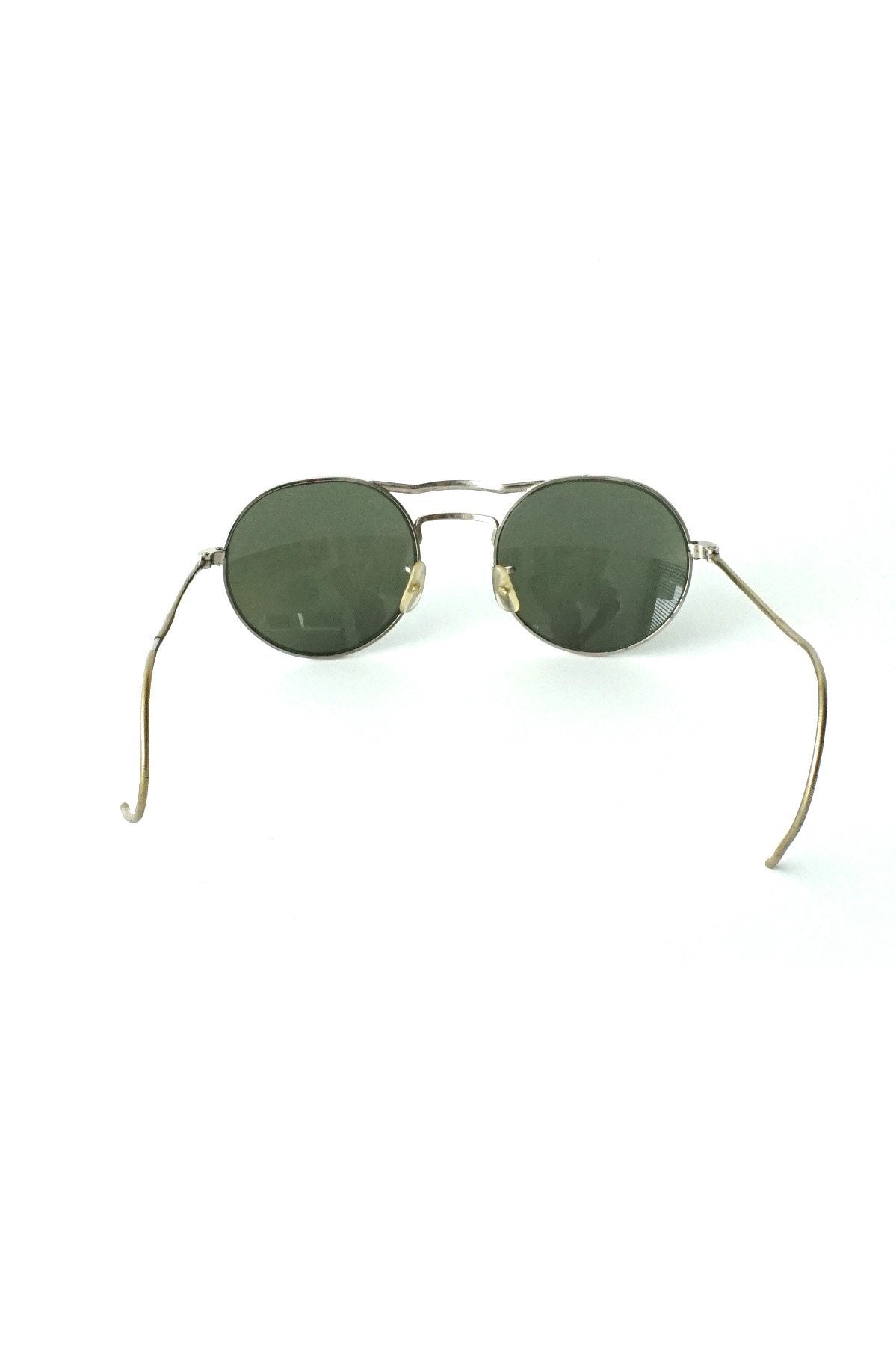 1940s BRITISH AMERICAN OPTICAL WW2 ROYAL AIR FORCE ROUND AVIATOR SUNGLASS  - OPT-331