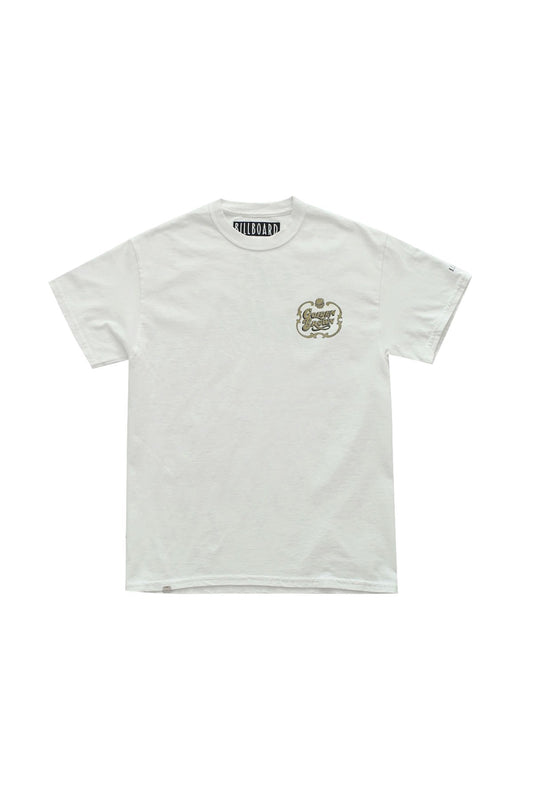 BILLBOARD - PRINT T-SHIRTS "GOLDEN BROWN" - WHITE