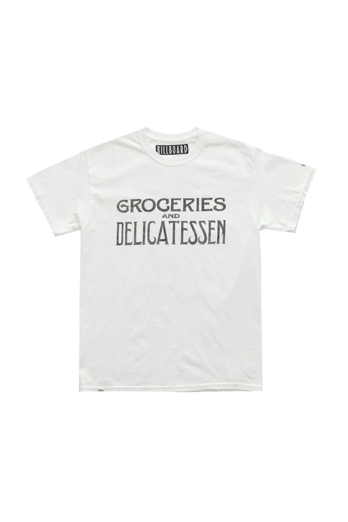 BILLBOARD - PRINT T-SHIRTS "CHAR-BOILED STEAKS" - WHITE