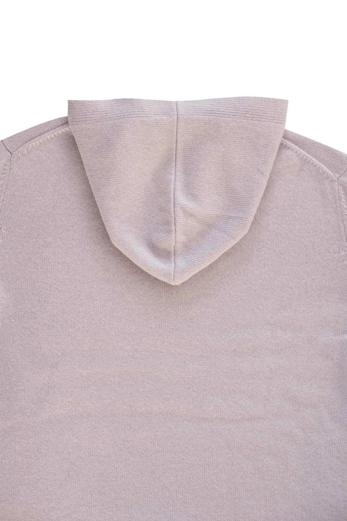 humoresque ★★★ -  CASHMERE HOOD PULLOVER  MENS - GRAIGE