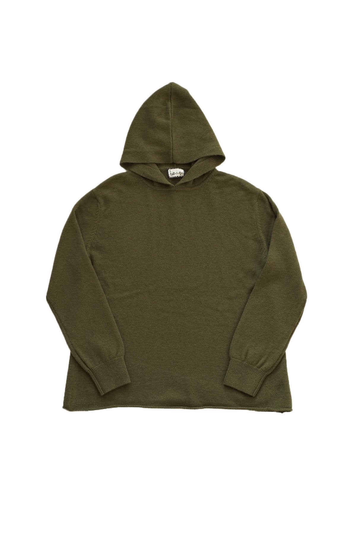 humoresque ★★★ -  CASHMERE HOOD PULLOVER  MENS - OLIVE