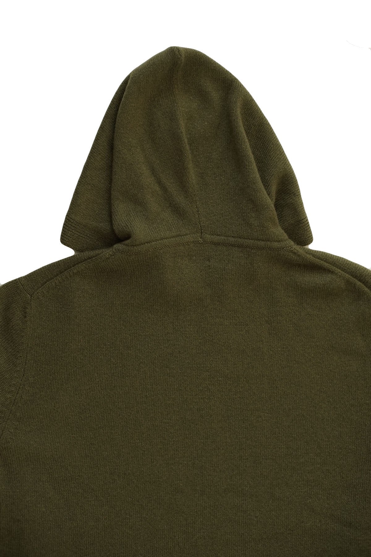 humoresque ★★★ -  CASHMERE HOOD PULLOVER  MENS - OLIVE