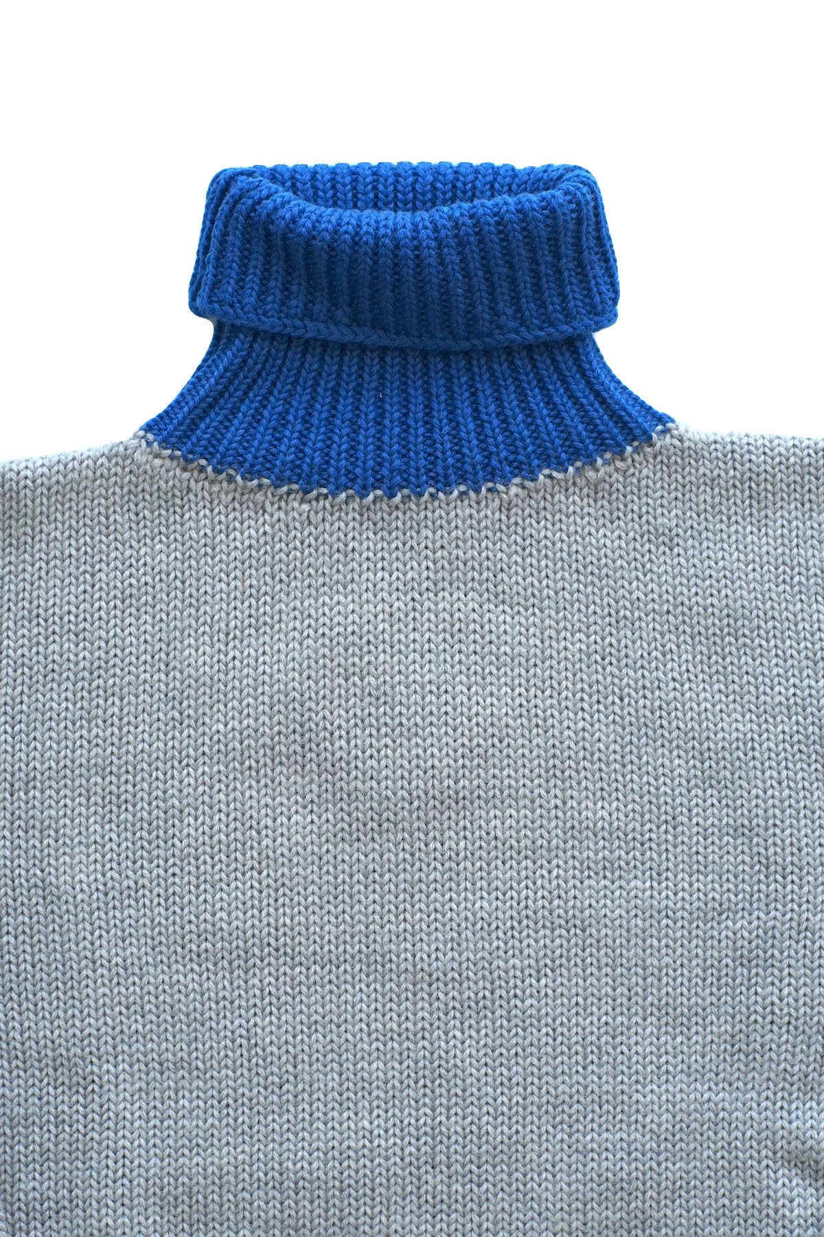 Nigel Cabourn - GEORGE LOWE ROLL NECK SWEATER -DARK NAVY