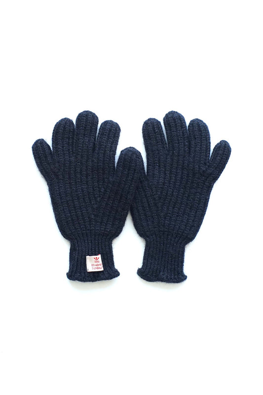 Nigel Cabourn - RIBBED GOALIE GLOVES - DARK NAVY