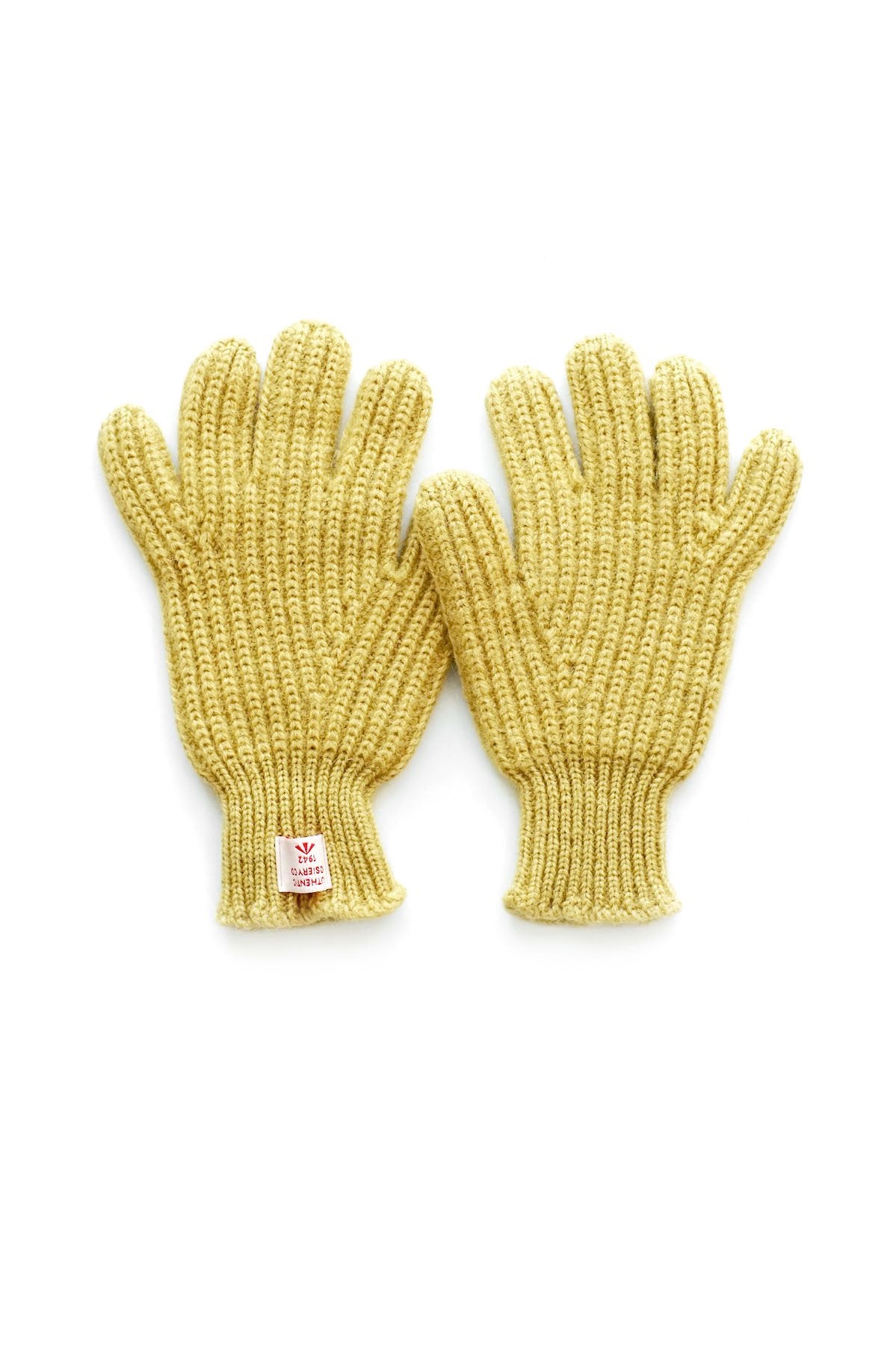 Nigel Cabourn - RIBBED GOALIE GLOVES - YELLOW