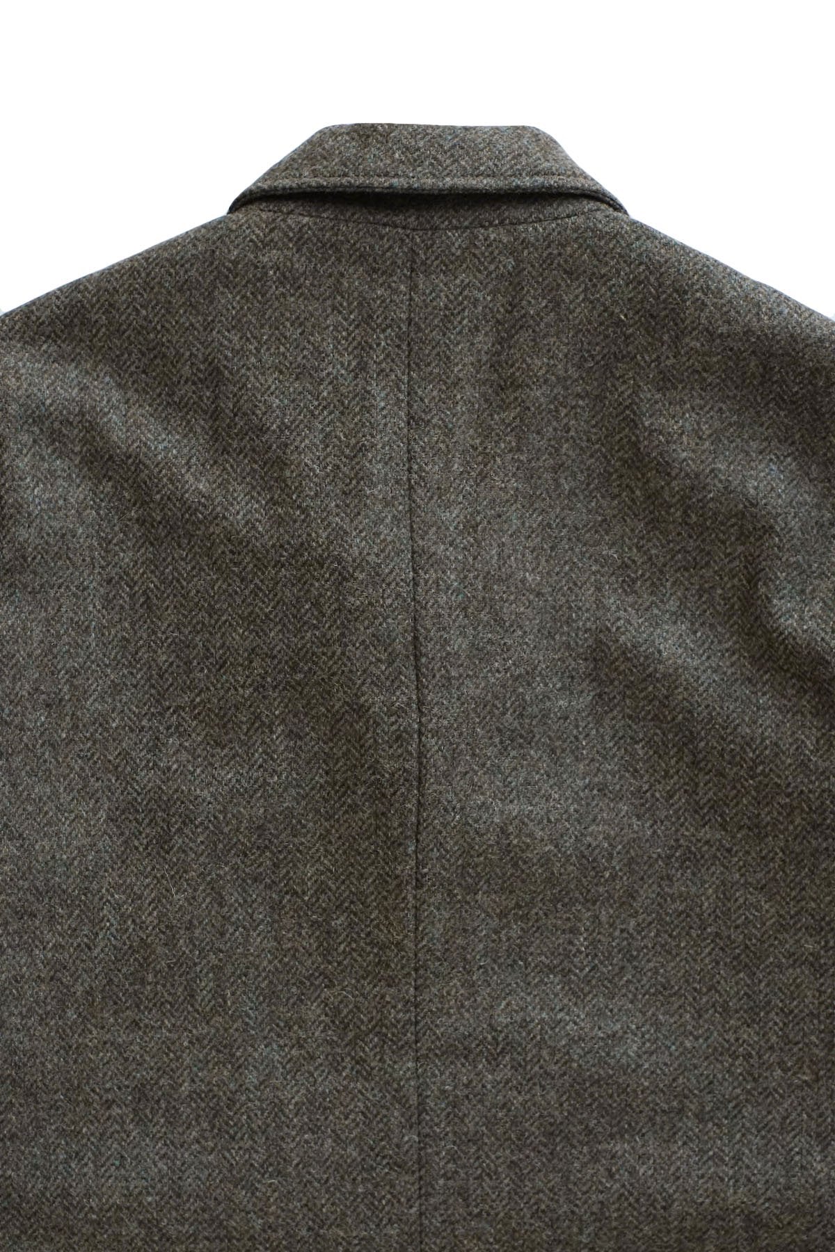 Nigel Cabourn - WOOL SKIRT BLAZER HERRINGBONE WOOL - GREEN