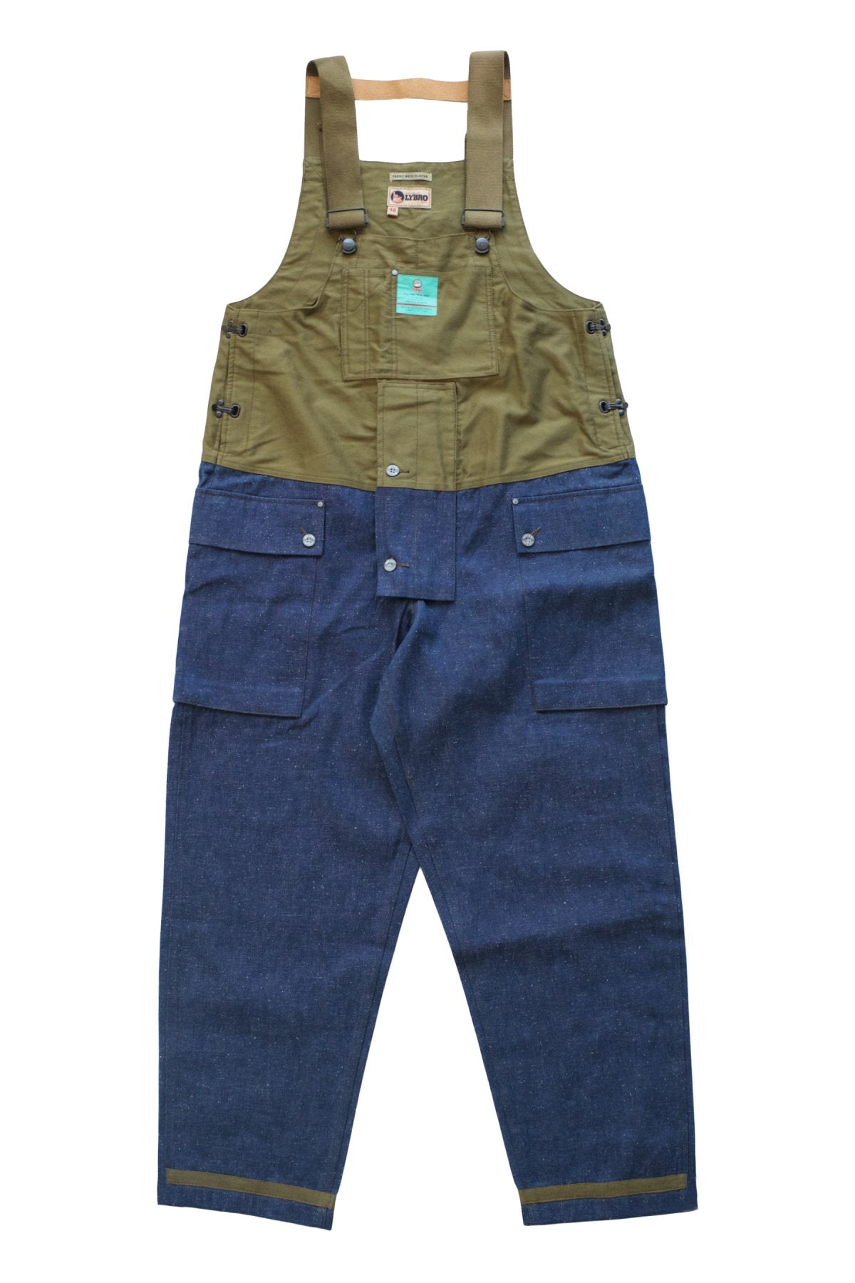 NIGEL CABOURN - LYBRO NAVAL DUNGAREE SPLIT - OLIVE