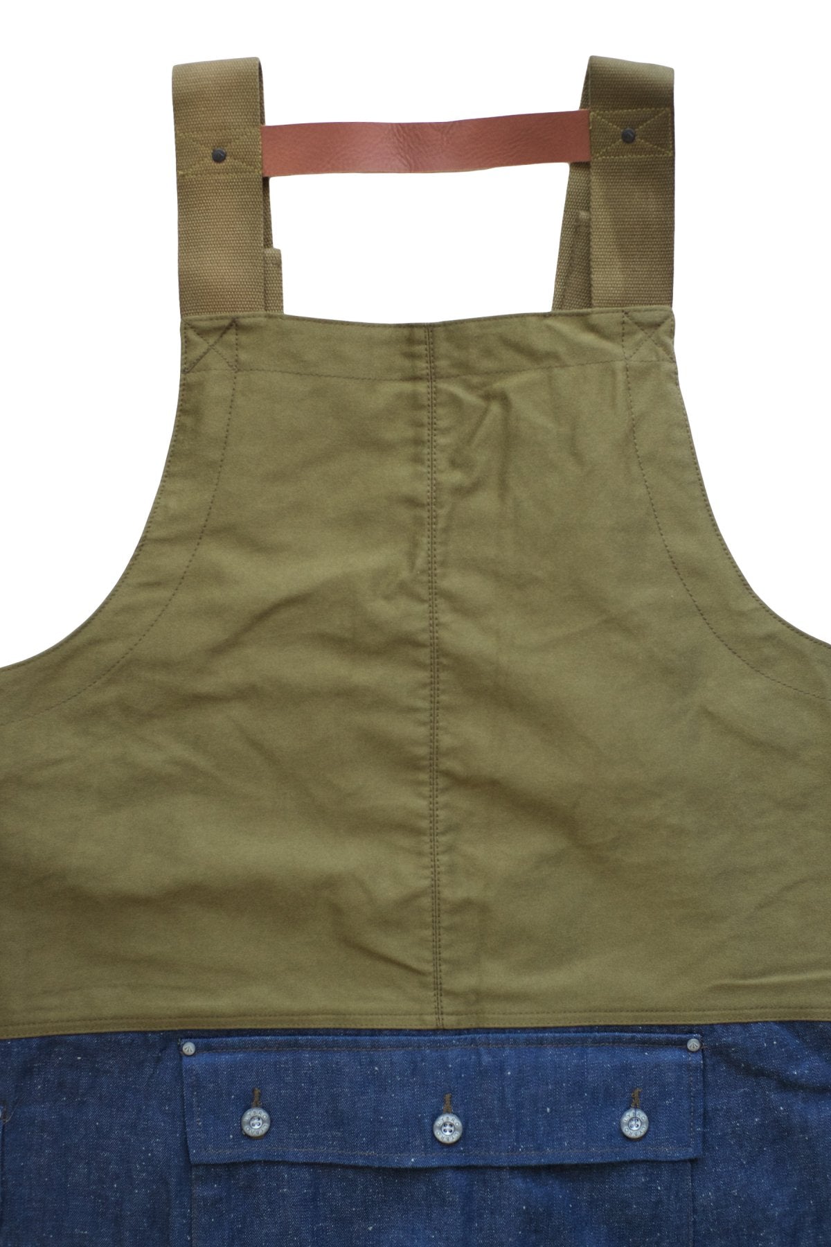 NIGEL CABOURN - LYBRO NAVAL DUNGAREE SPLIT - OLIVE