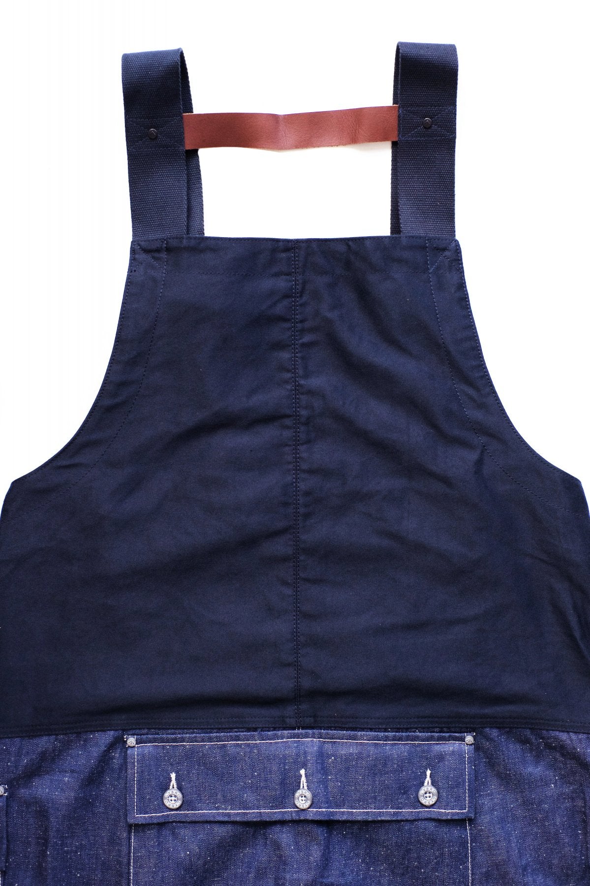 NIGEL CABOURN - LYBRO NAVAL DUNGAREE SPLIT - DARK NAVY