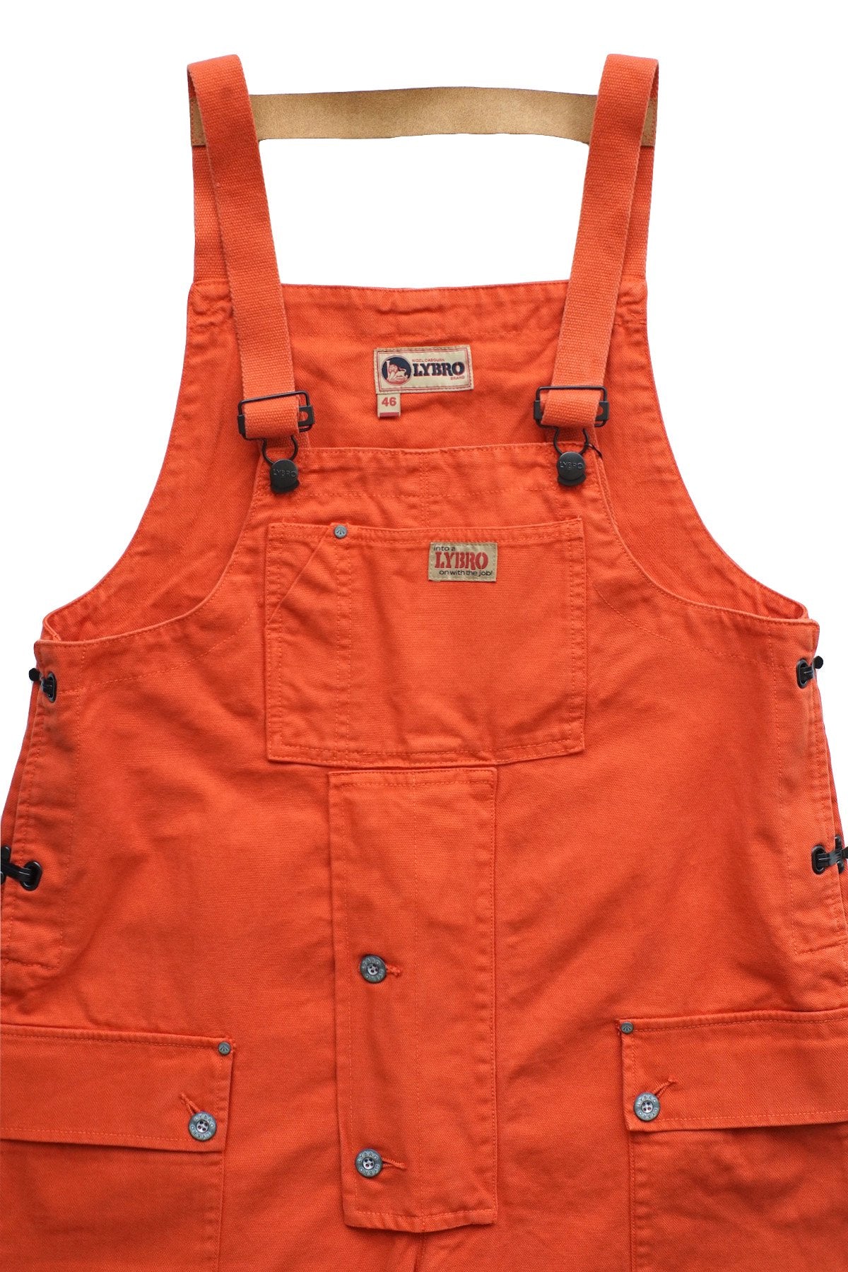 NIGEL CABOURN - LYBRO NAVAL DUNGAREE MIX - VINTAGE ORANGE