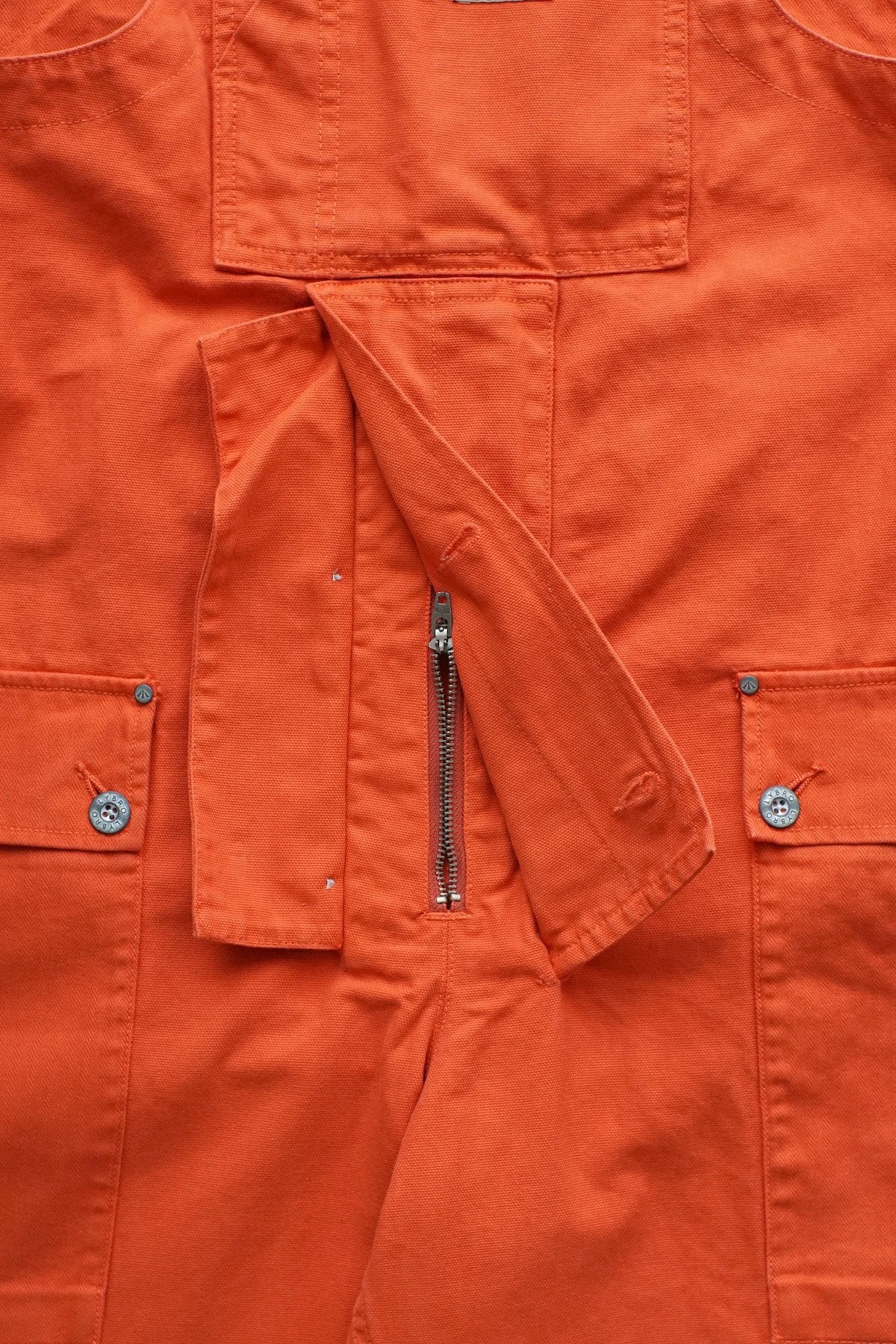 NIGEL CABOURN - LYBRO NAVAL DUNGAREE MIX - VINTAGE ORANGE