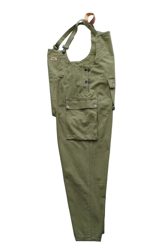 NIGEL CABOURN - LYBRO NAVAL DUNGAREE MIX - OLIVE