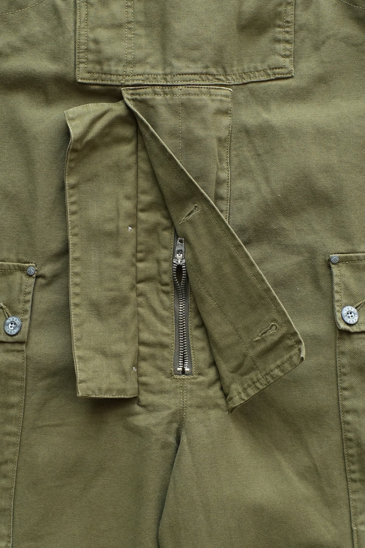 NIGEL CABOURN - LYBRO NAVAL DUNGAREE MIX - OLIVE