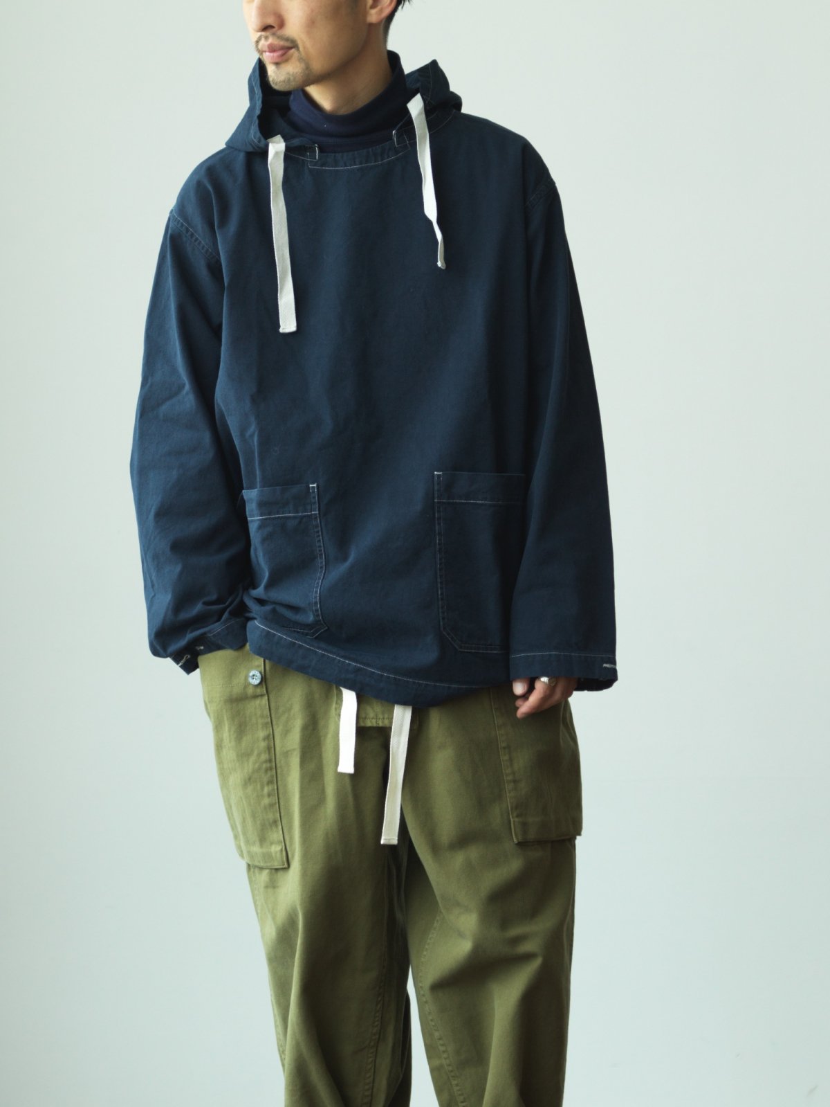 NIGEL CABOURN - LYBRO NAVAL DUNGAREE MIX - OLIVE