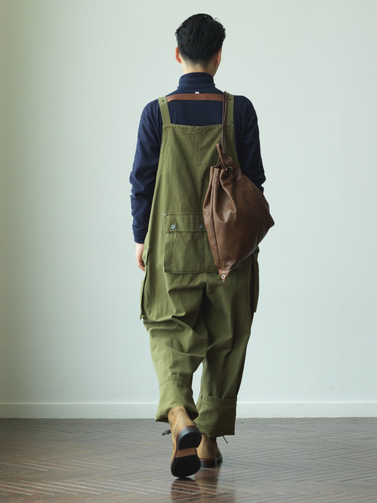 NIGEL CABOURN - LYBRO NAVAL DUNGAREE MIX - OLIVE