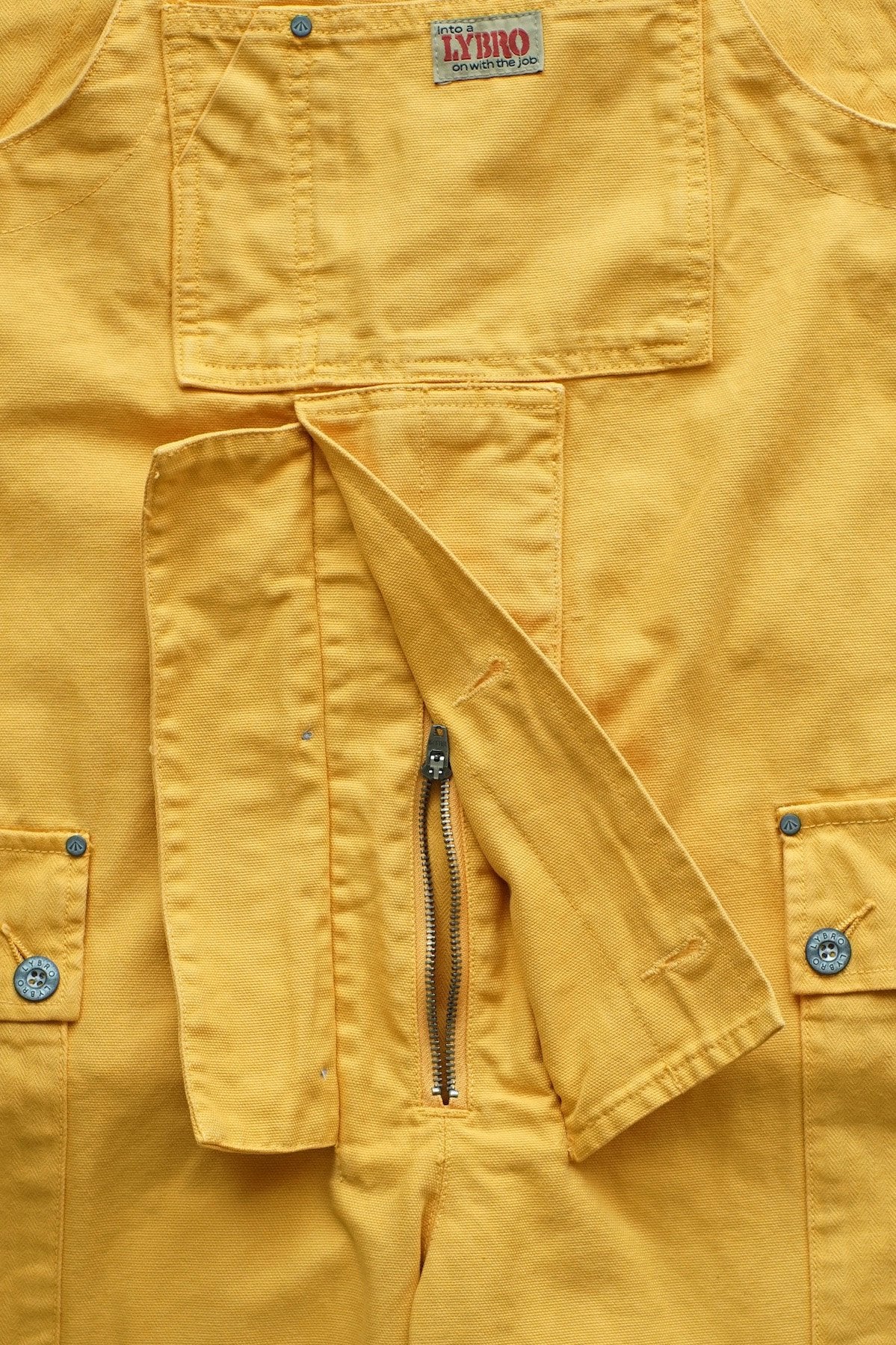 NIGEL CABOURN - LYBRO NAVAL DUNGAREE MIX - SURVIVAL YELLOW