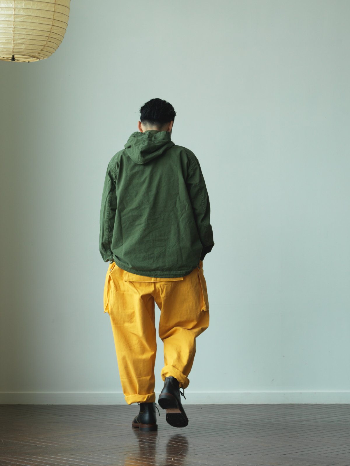 NIGEL CABOURN - LYBRO NAVAL DUNGAREE MIX - SURVIVAL YELLOW