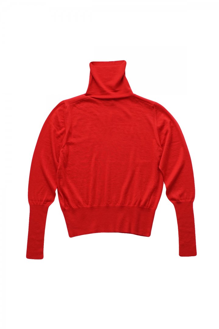 humoresque - RIB TURTLENECK - RED