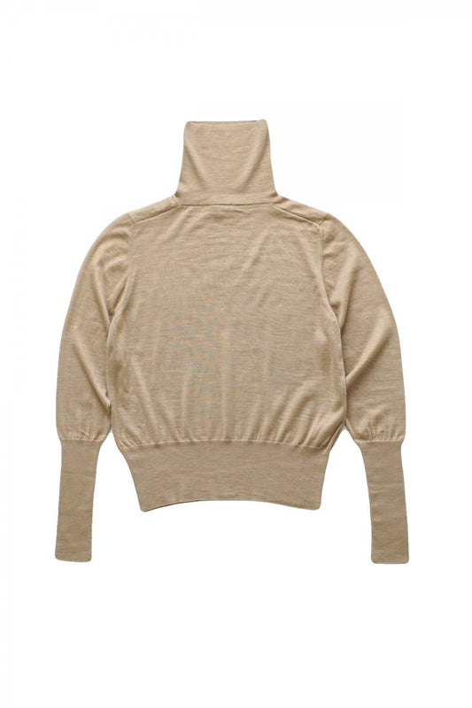 humoresque - RIB TURTLENECK - BEIGE