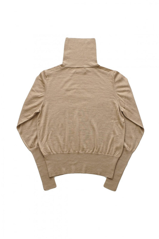 humoresque - RIB TURTLENECK - BEIGE