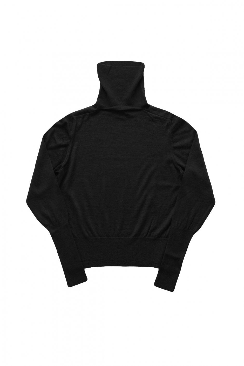 humoresque - RIB TURTLENECK - BLACK