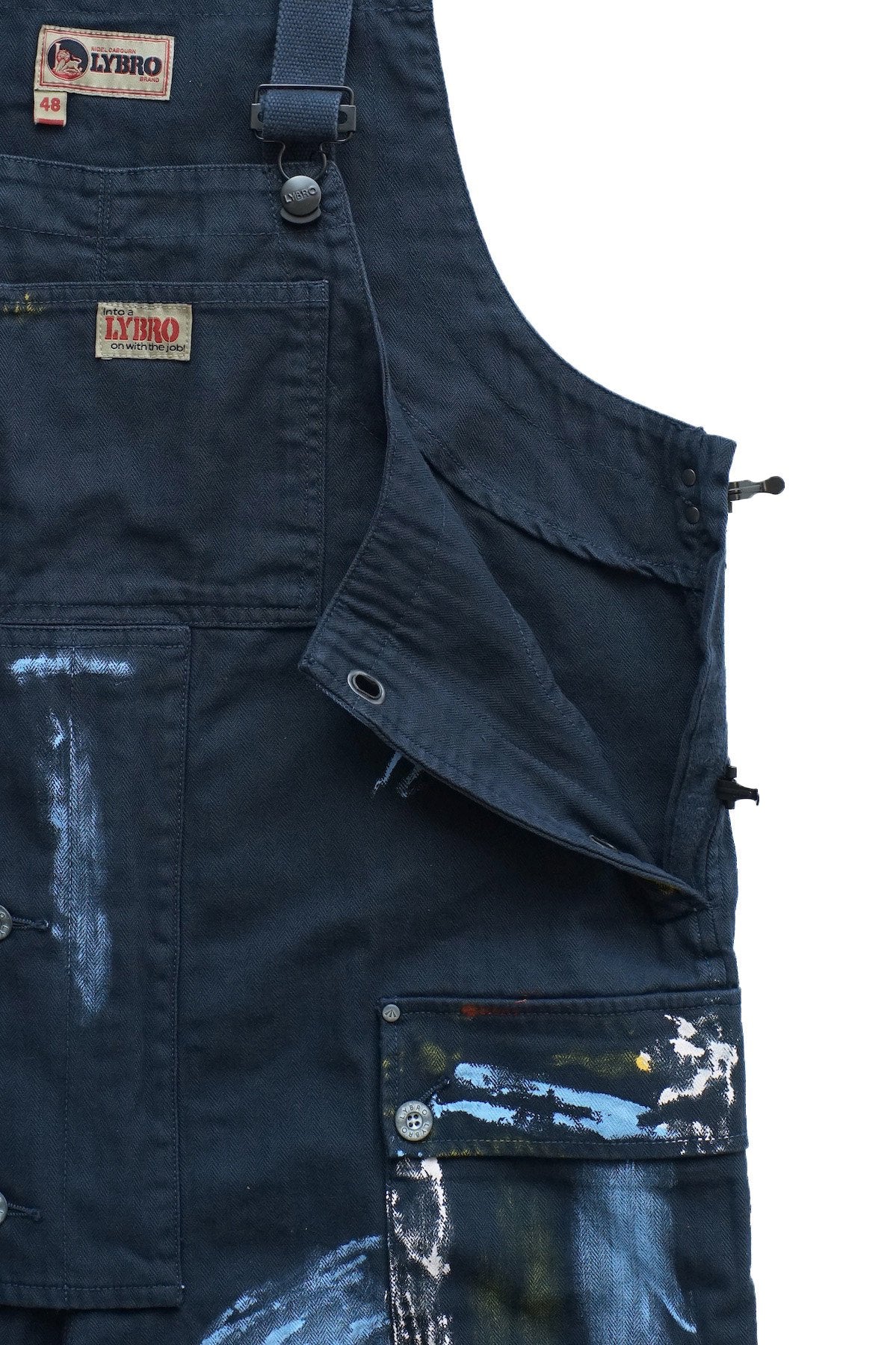 NIGEL CABOURN - LYBRO NAVAL DUNGAREE PAINT - NAVY