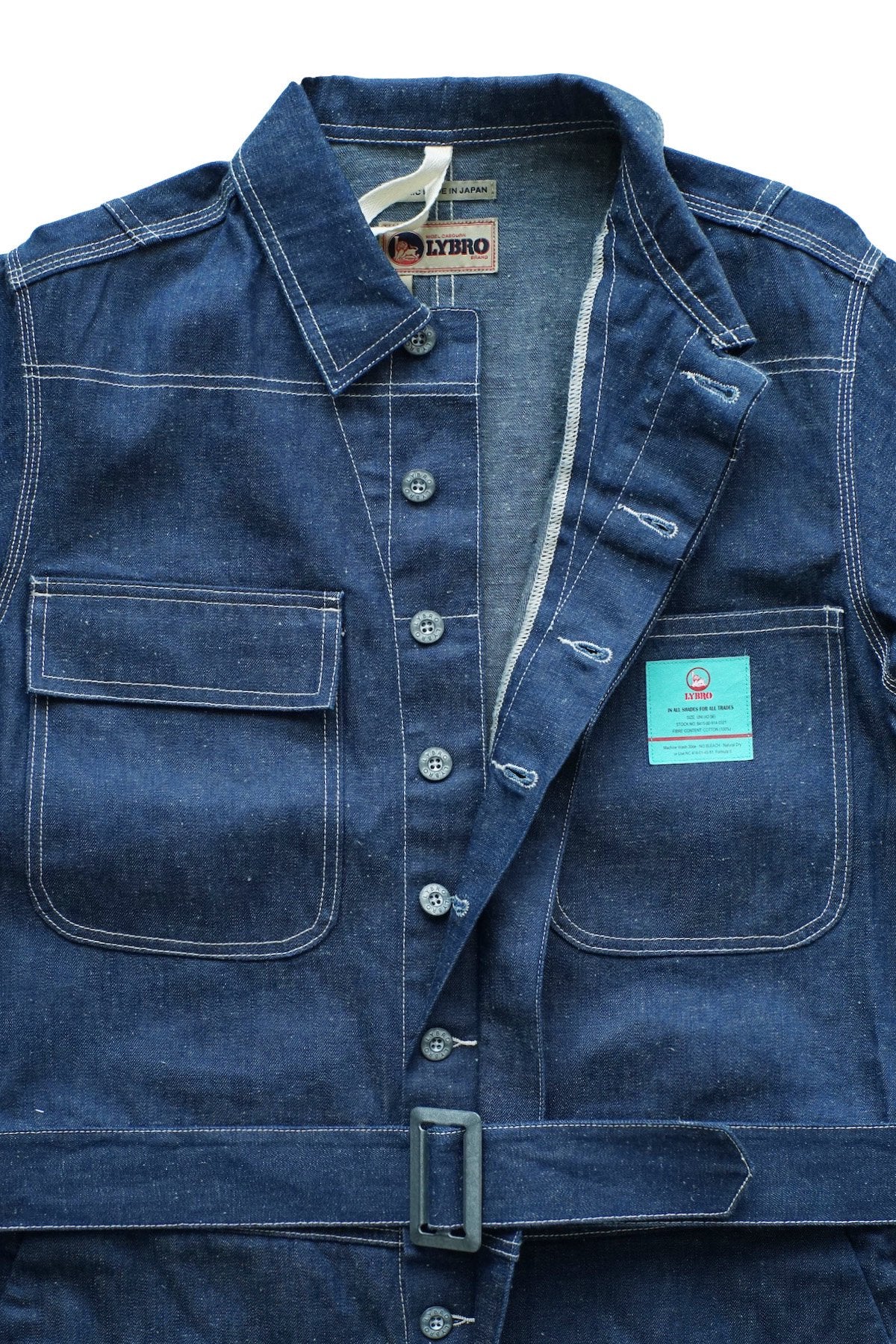 NIGEL CABOURN - LYBRO DENIM COVERALL - INDIGO