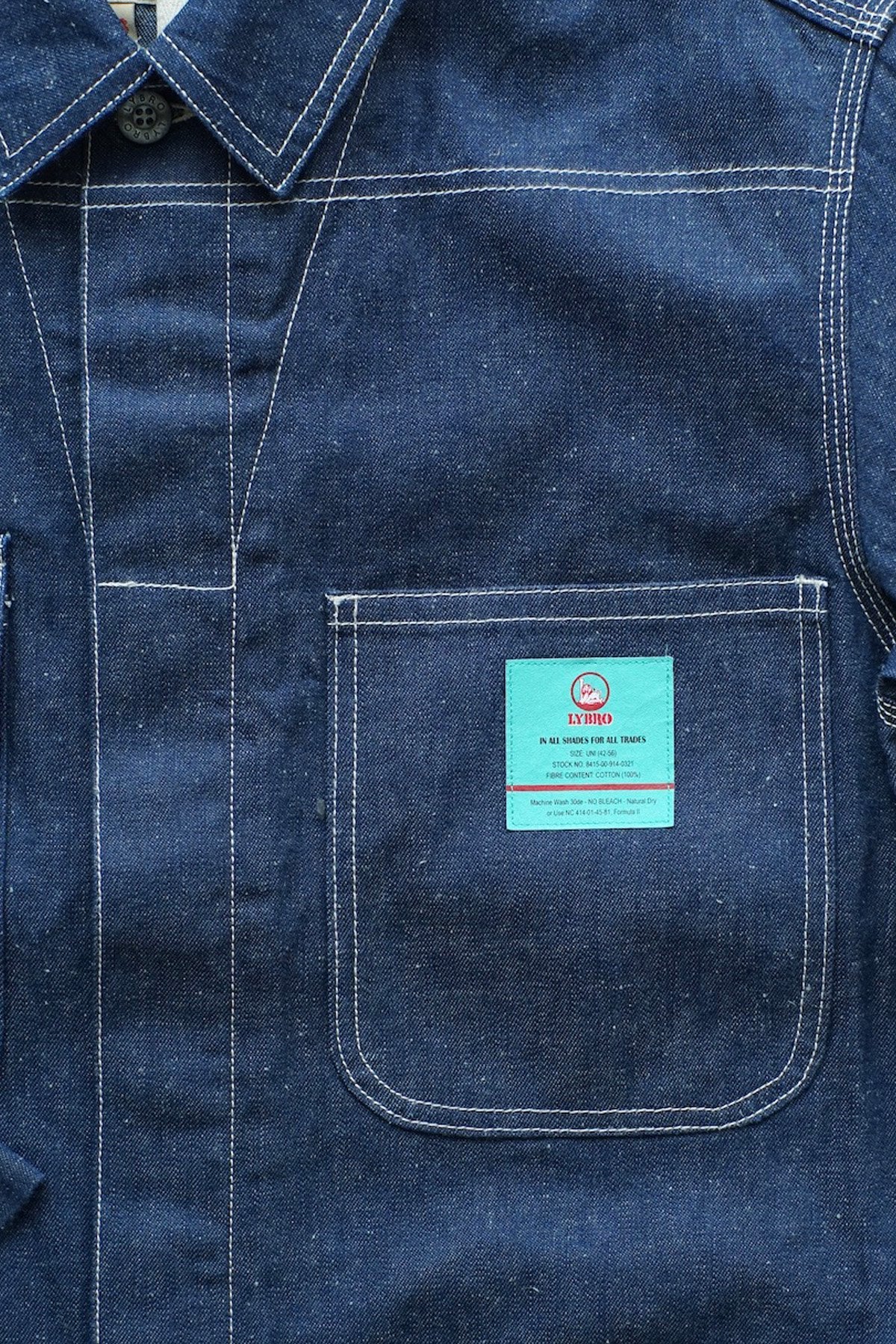 NIGEL CABOURN - LYBRO DENIM COVERALL - INDIGO