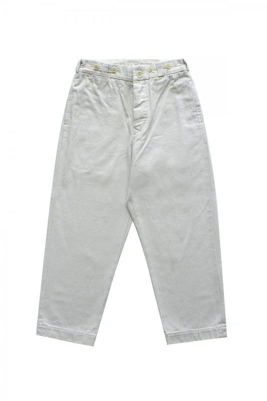 Nigel Cabourn WOMEN'S - CROPED PANT - IVORY