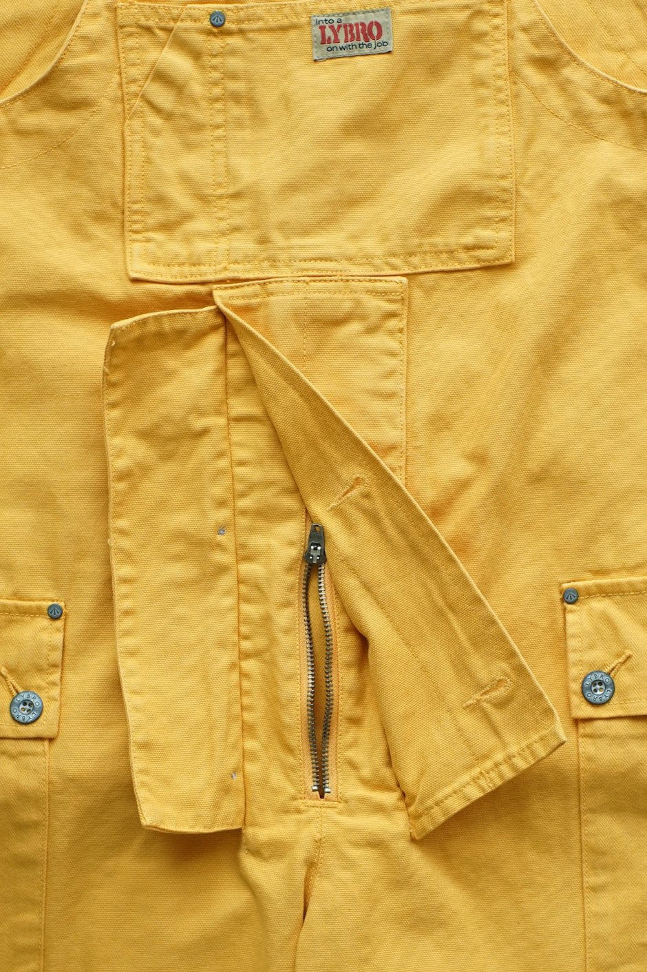 Nigel Cabourn WOMEN'S -  LYBRO NAVAL DUNGAREE MIX - SURVIVAL YELLOW