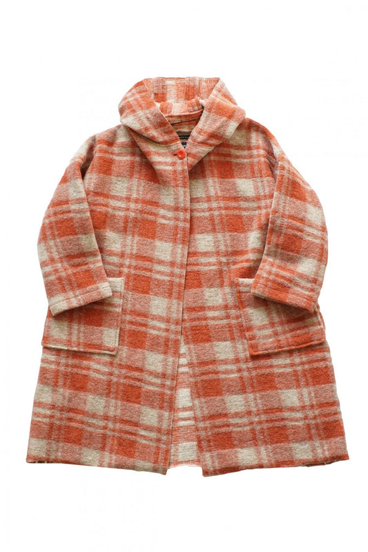 Nigel Cabourn woman - DUFFLE JACKET - DARK ORANGE