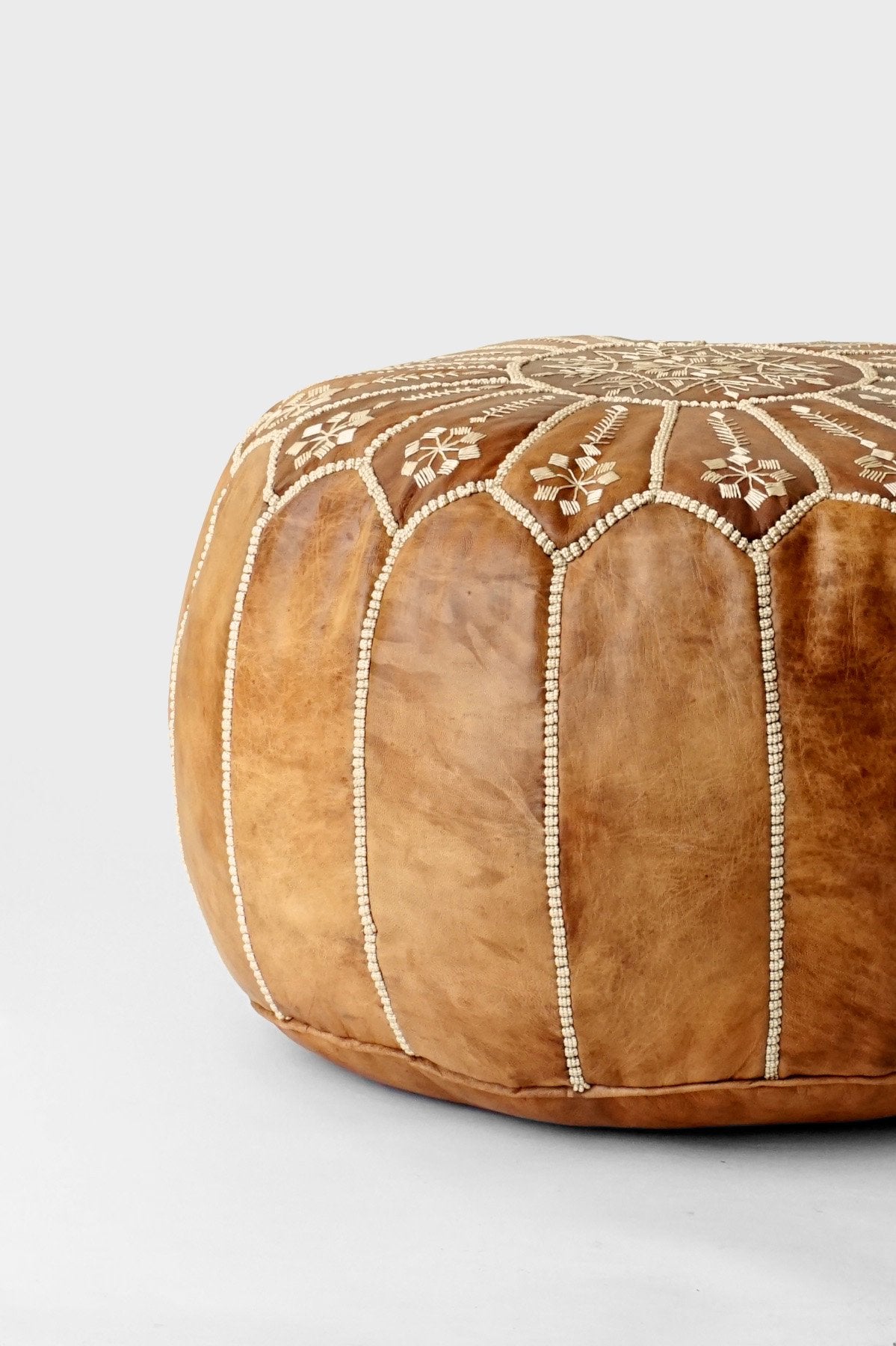 MOROCCO EXHIBITION - MOROCCAN LEATHER CUSHION