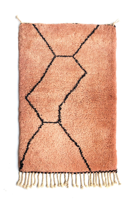 MOROCCAN RUG - MURILTO ( VINTAGE ) - MR092  ( W61cm × H100cm)