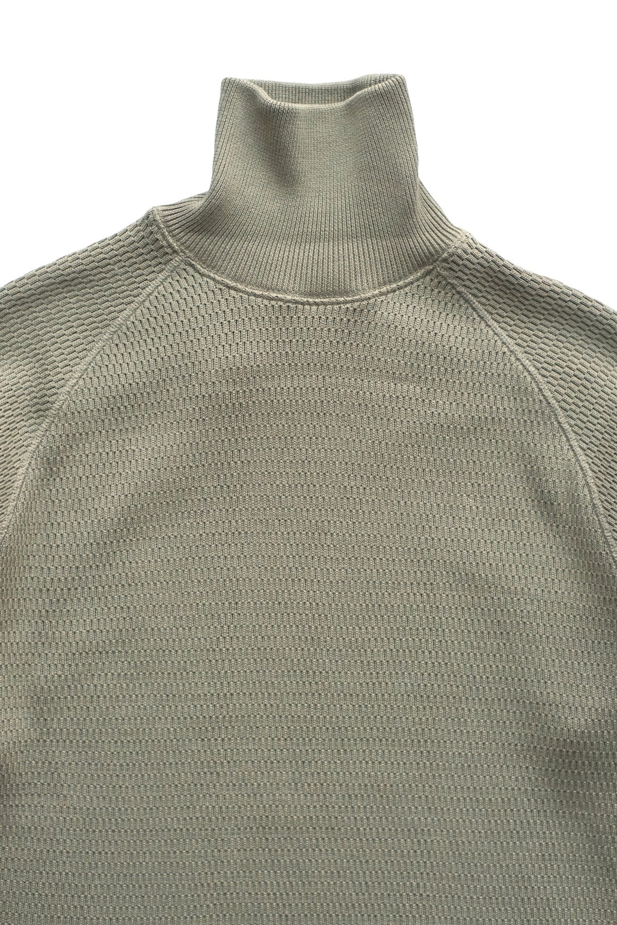 OLD JOE - HONEYCOMB WUFFLE MOCK-NECK SHIRTS - SAHARA