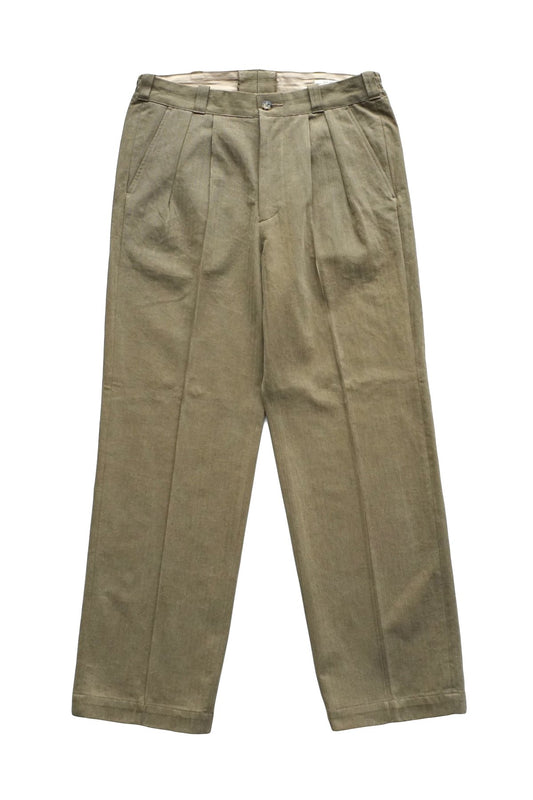 OLD JOE - FRONT TUCK ARMY TROUSER - SAHARA