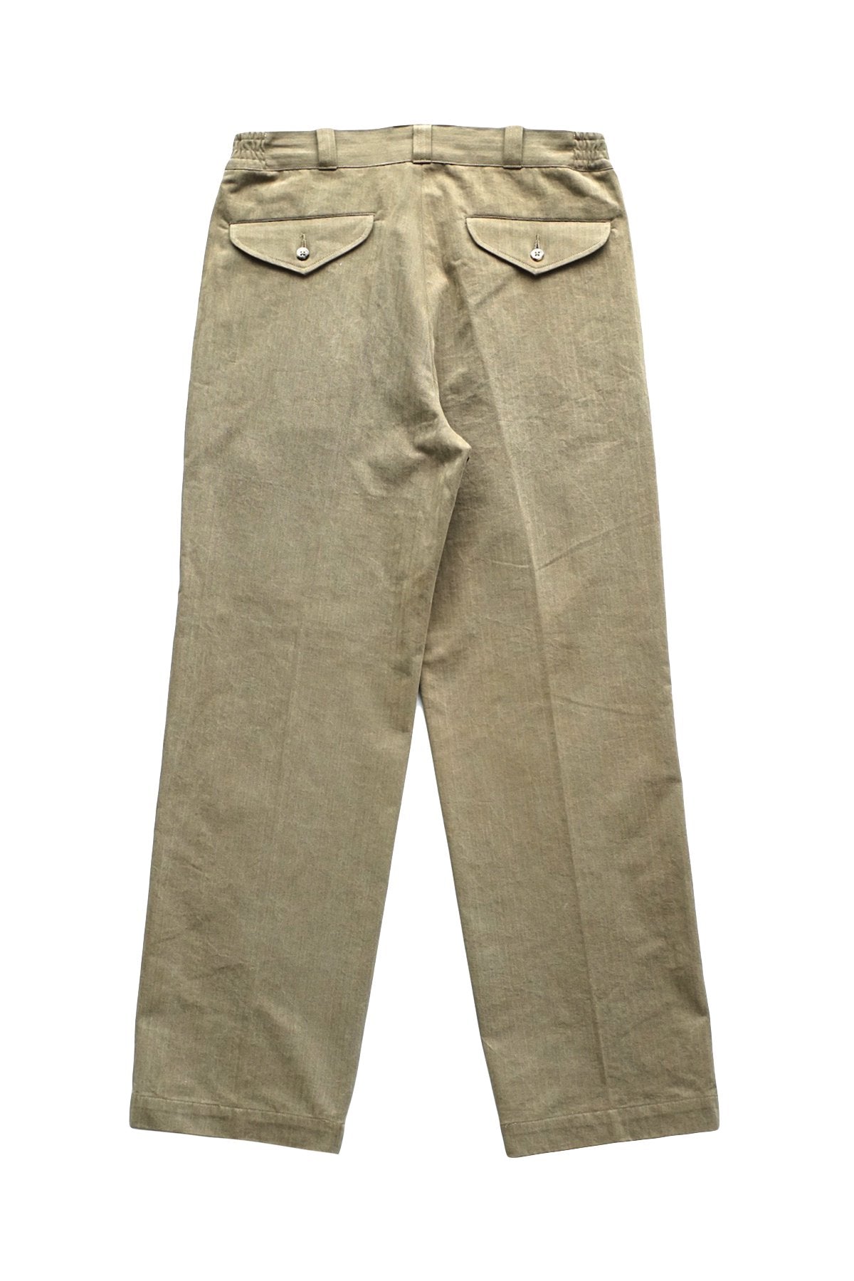 OLD JOE - FRONT TUCK ARMY TROUSER - SAHARA