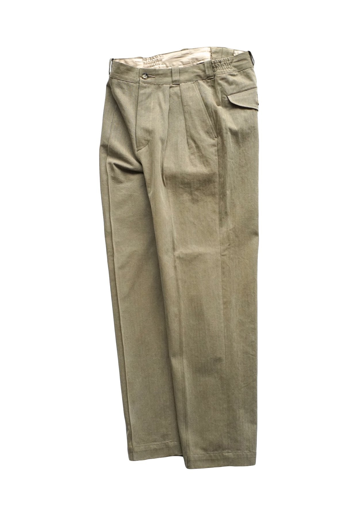 OLD JOE - FRONT TUCK ARMY TROUSER - SAHARA